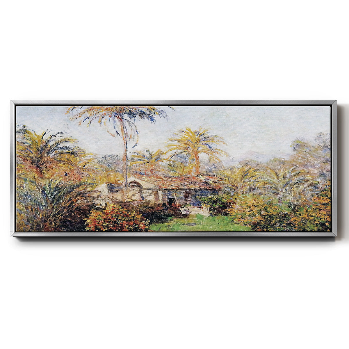 Small Country Farm in Bordighera, 1884 - Floater Framed Canvas Print