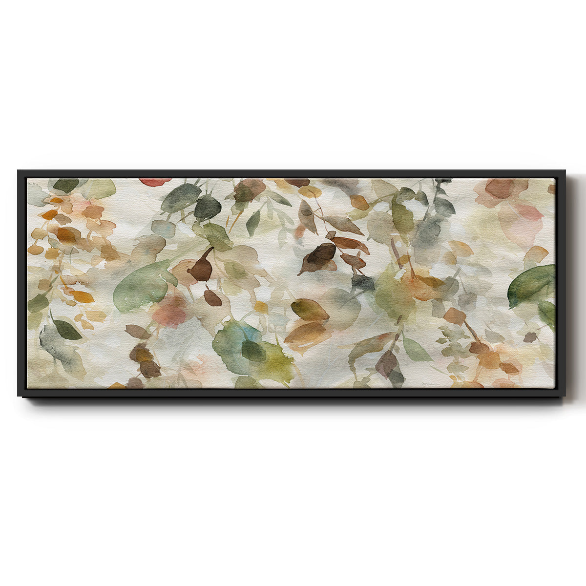 Fall Cascade - Floater Framed Canvas Print