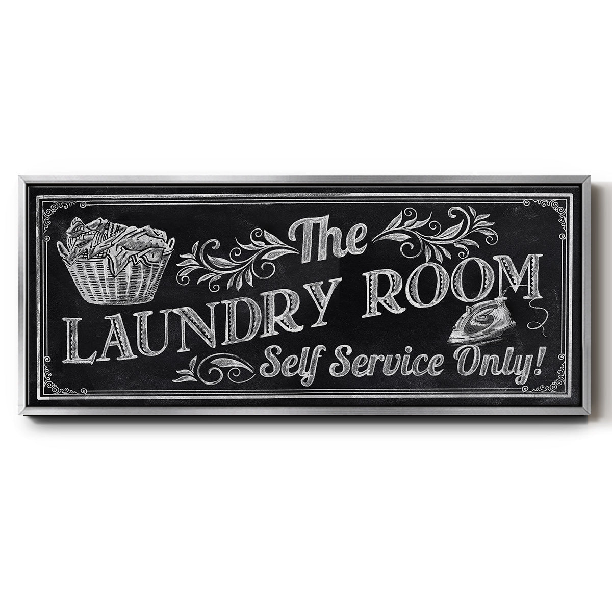 Self Service - Floater Framed Canvas Print
