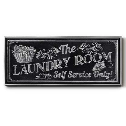 Self Service - Floater Framed Canvas Print