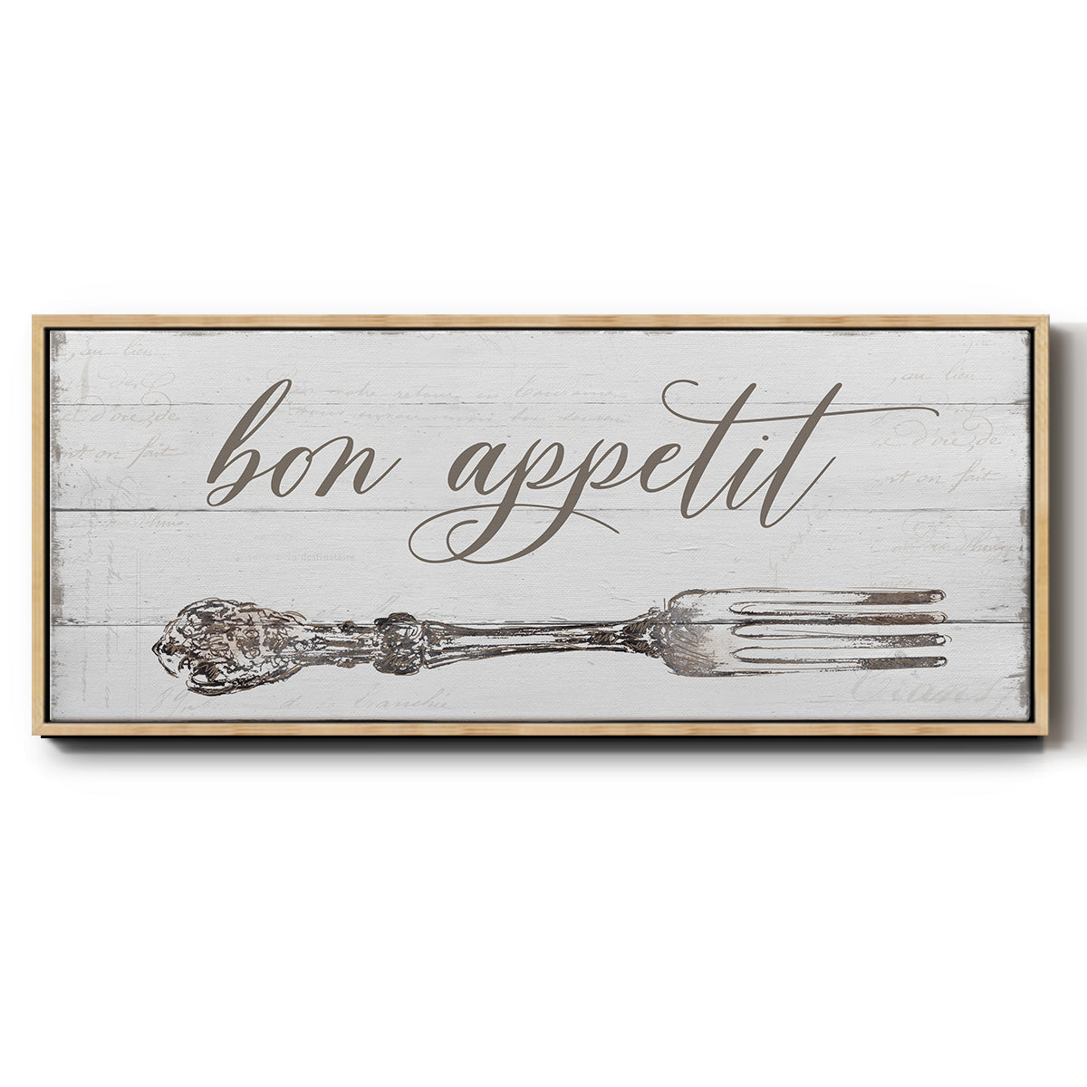 Bon Appetit - Floater Framed Canvas Print