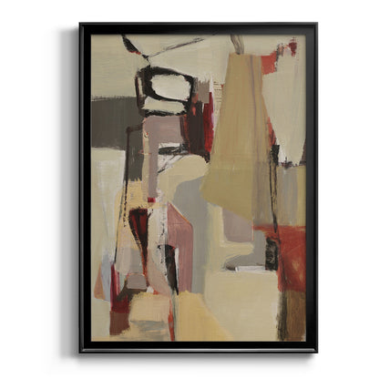 Peaches - Modern Framed Canvas Print