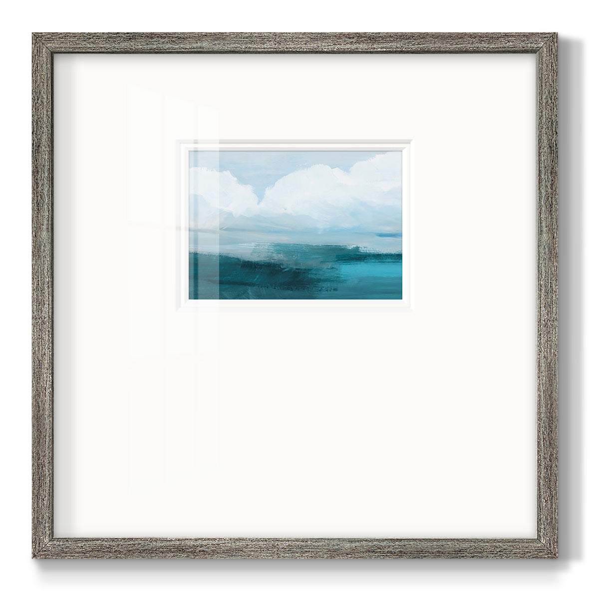 Azure Rising I Premium Framed Print Double Matboard