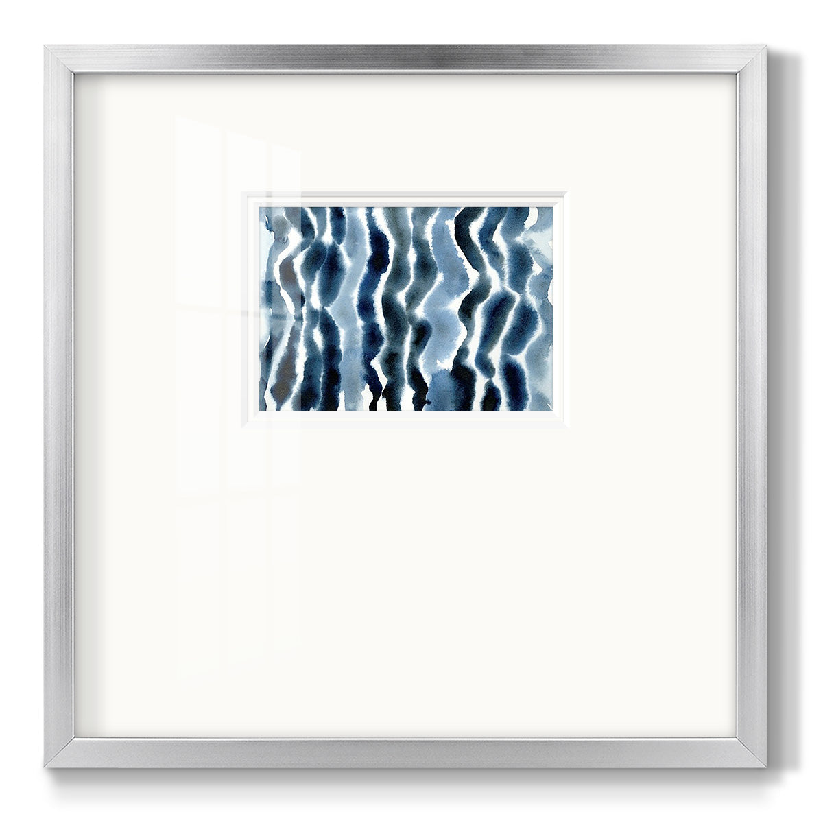 True Blue Wave I Premium Framed Print Double Matboard