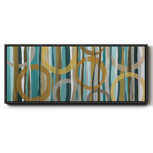 Autumn Trees I - Floater Framed Canvas Print