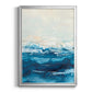 Wave after Wave II - Modern Framed Canvas Print