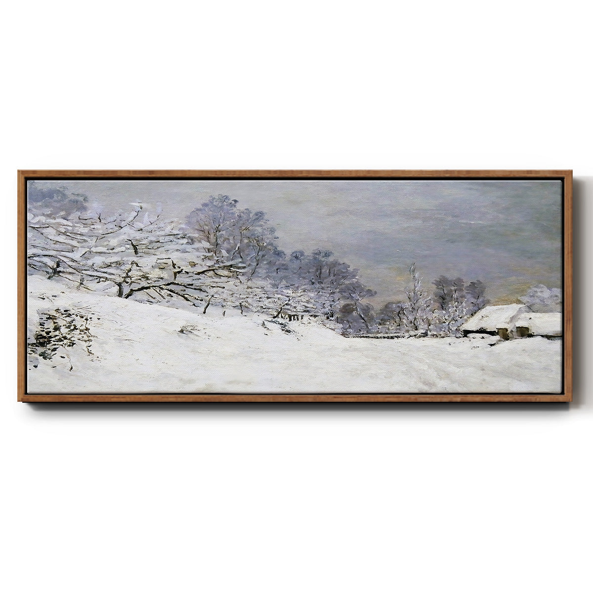 The Road in Front of Saint - Floater Framed Canvas Print