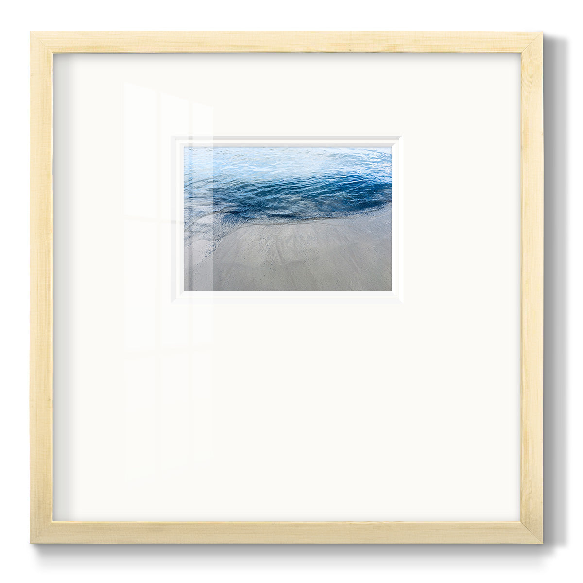 Aegean Blue Water - Double Matboard Framed Print