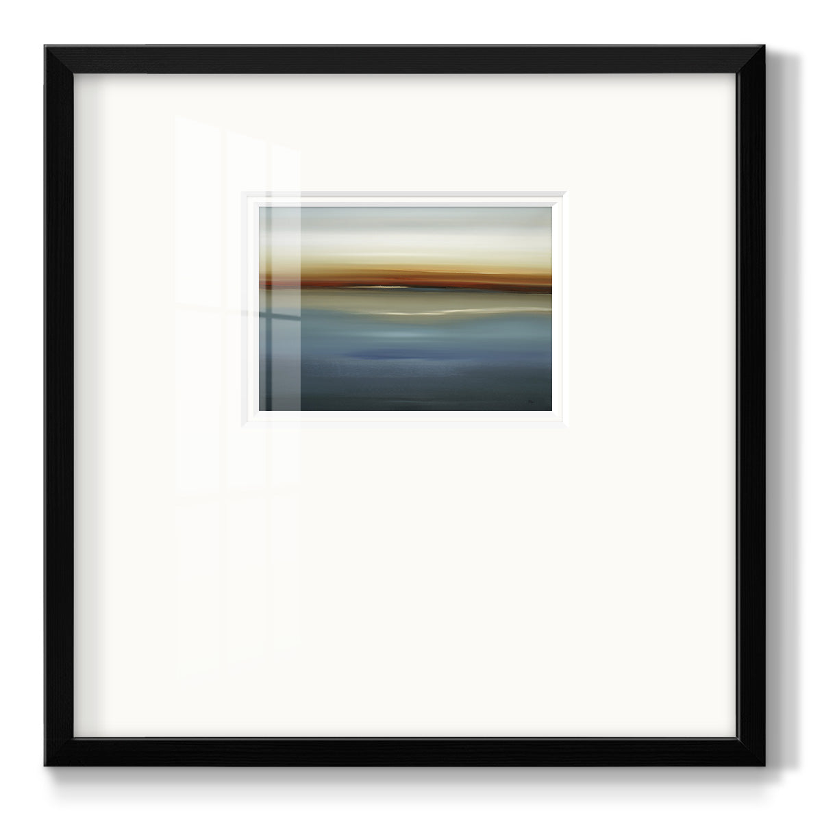 Beside the Blue II Premium Framed Print Double Matboard