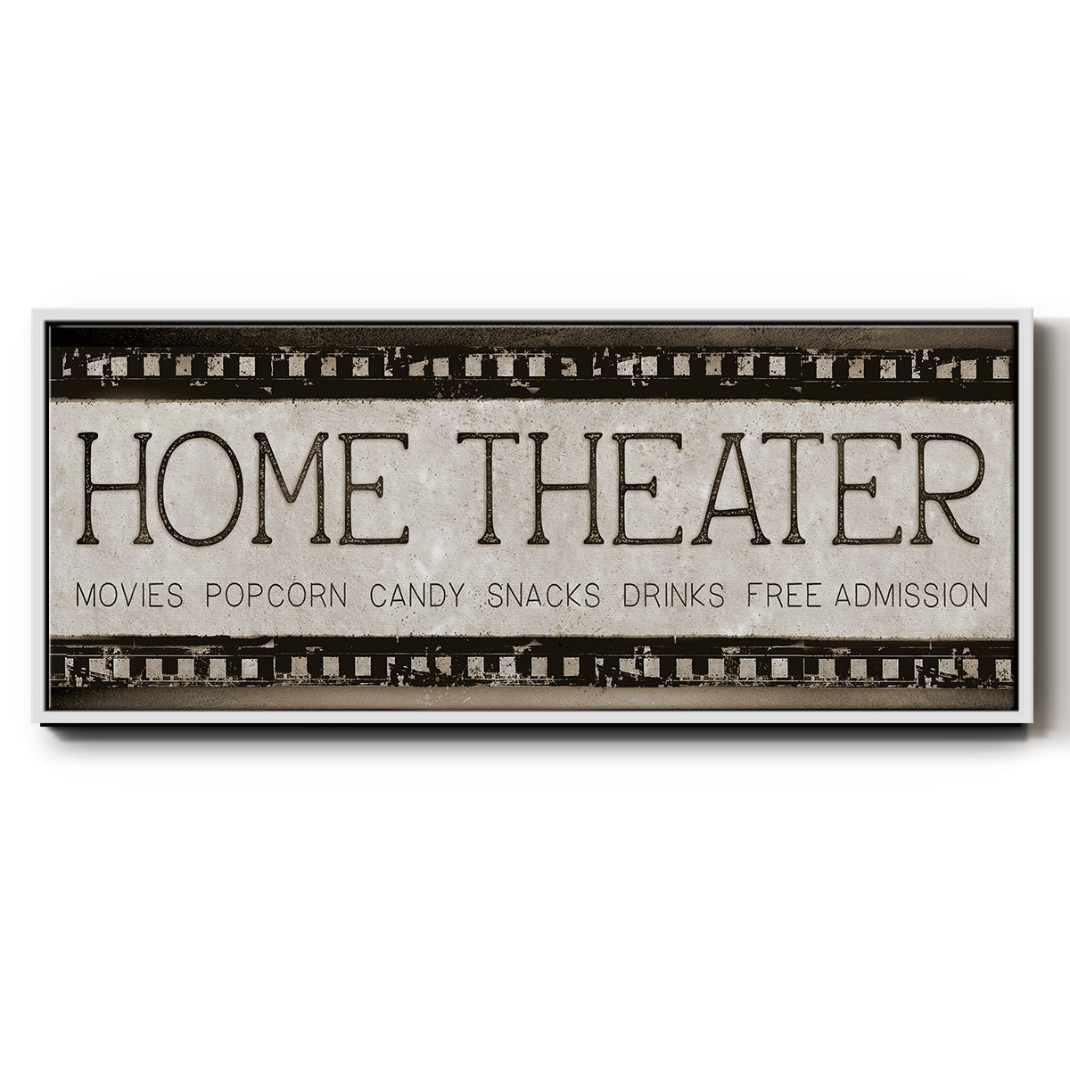 Home Theater - Floater Framed Canvas Print