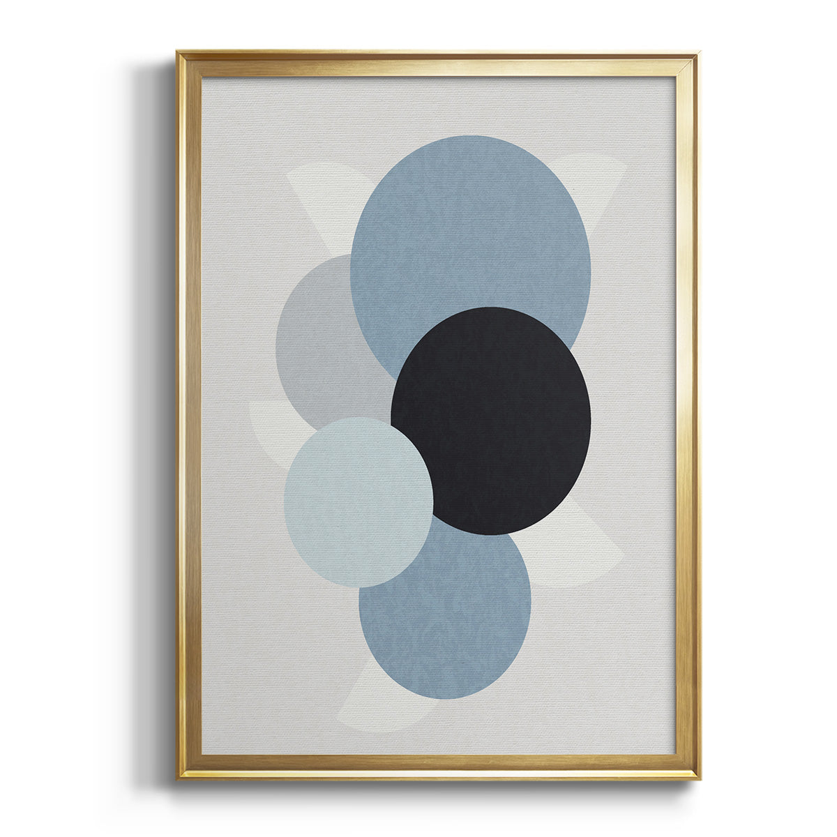 Shapely Blues II - Modern Framed Canvas Print