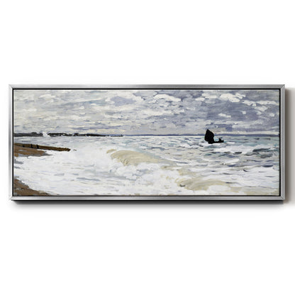 The Sea at Le Havre, 1868 - Floater Framed Canvas Print