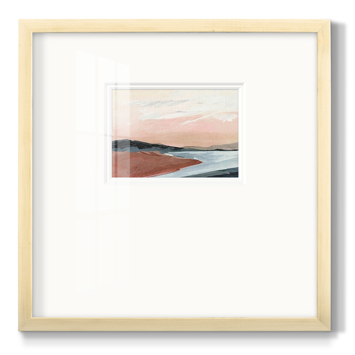 Paynes Coast I - Double Matboard Framed Print