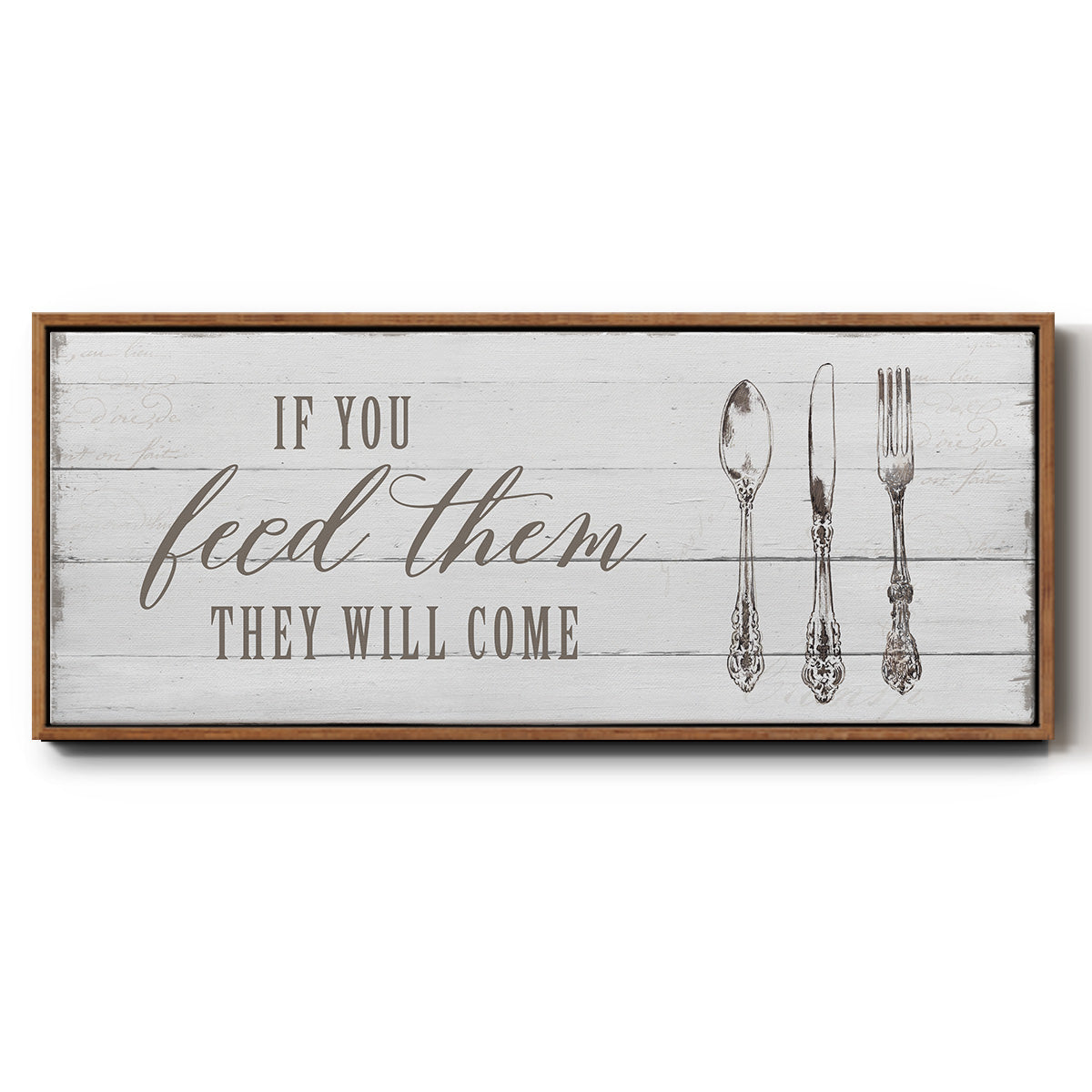 If You Feed Them - Floater Framed Canvas Print