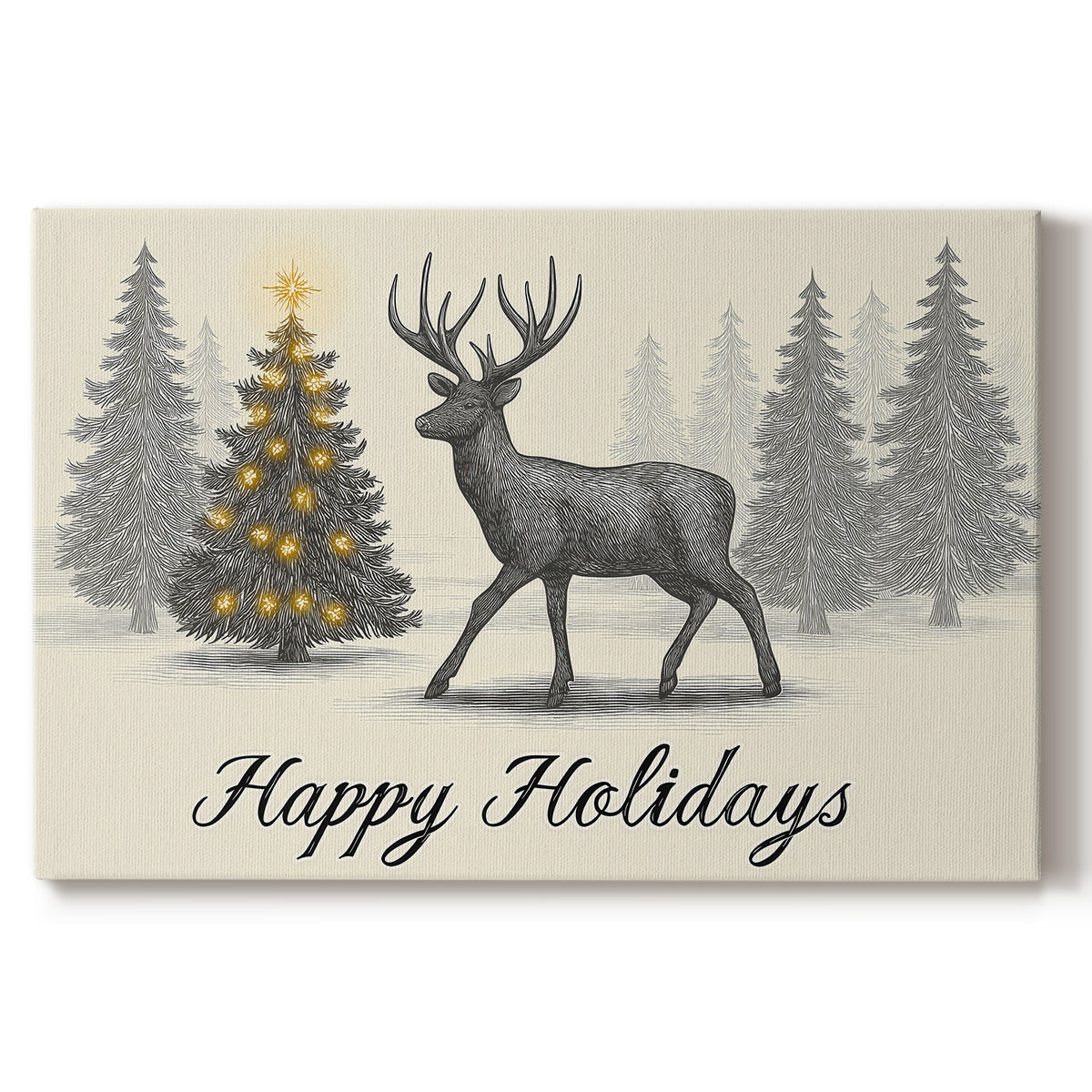 Silver Dusk Carol - Canvas Art Print