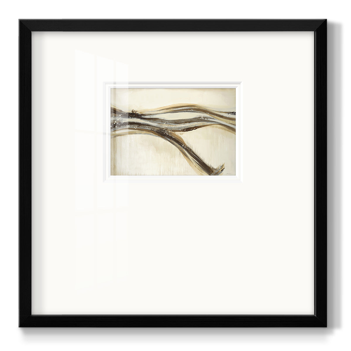 Catching a Metallic Wave- Premium Framed Print Double Matboard