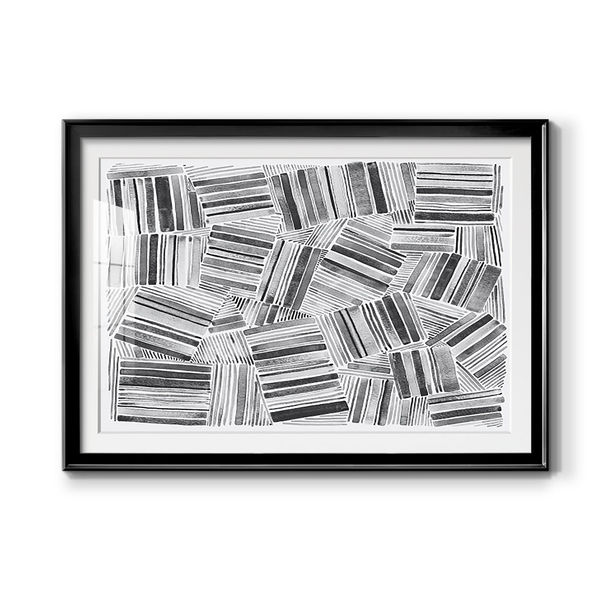 Quilted Pattern III - Modern Framed Art Print