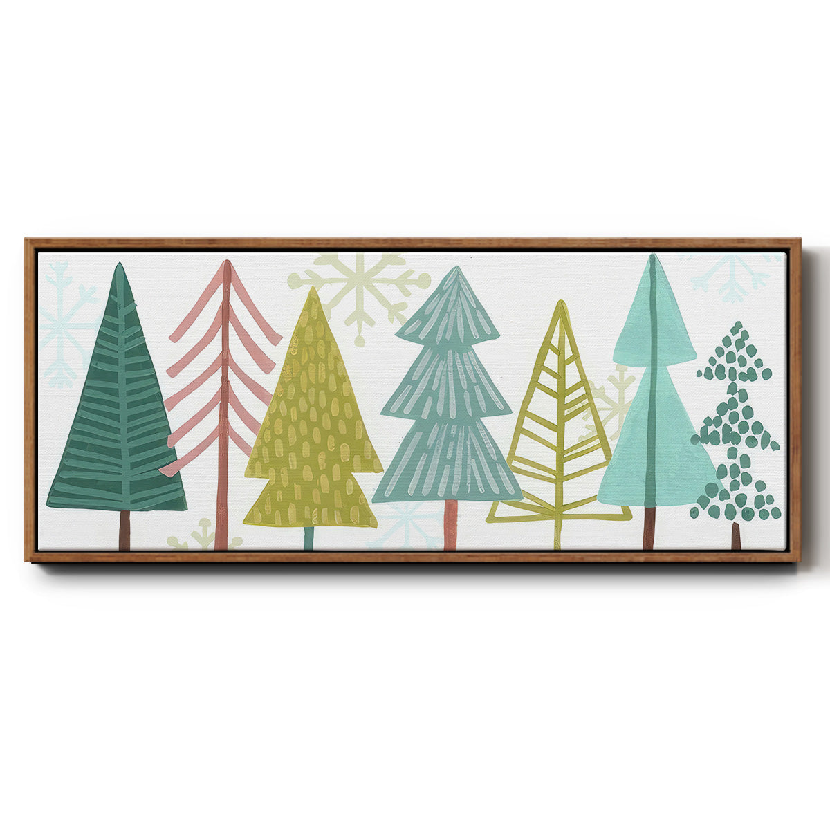 Modern Holiday Collection D - Floater Framed Canvas Print