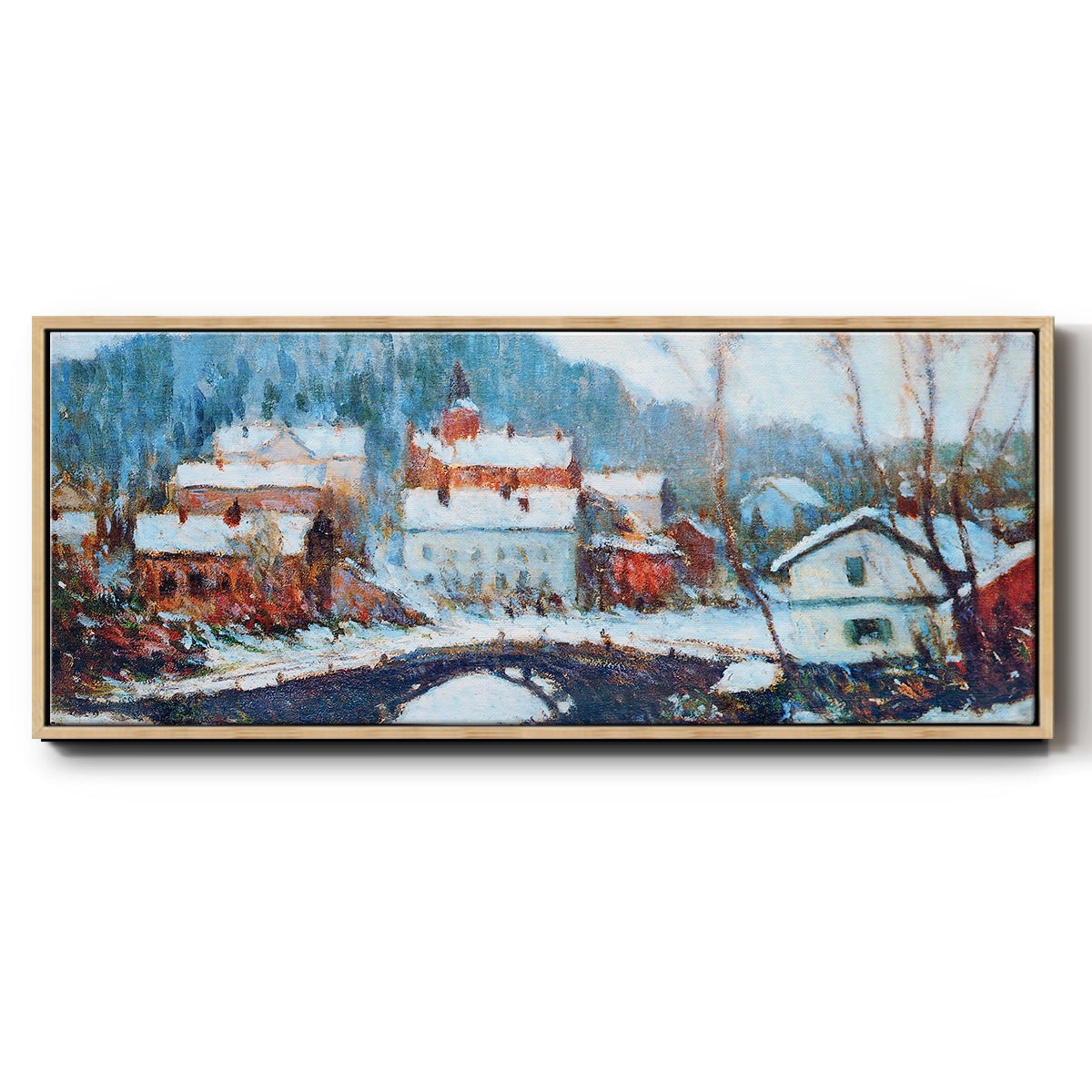 Sandviken, Norway 2, 1895 - Floater Framed Canvas Print