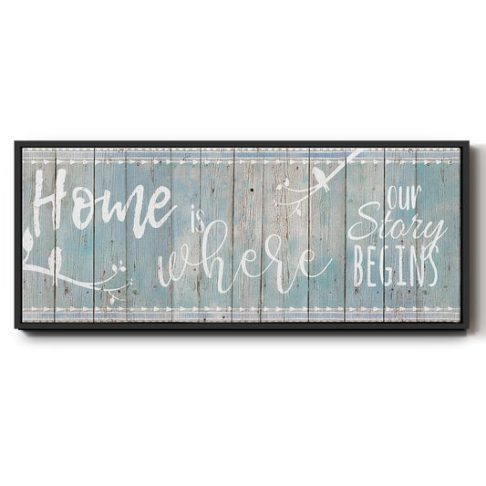 Home Story - Floater Framed Canvas Print