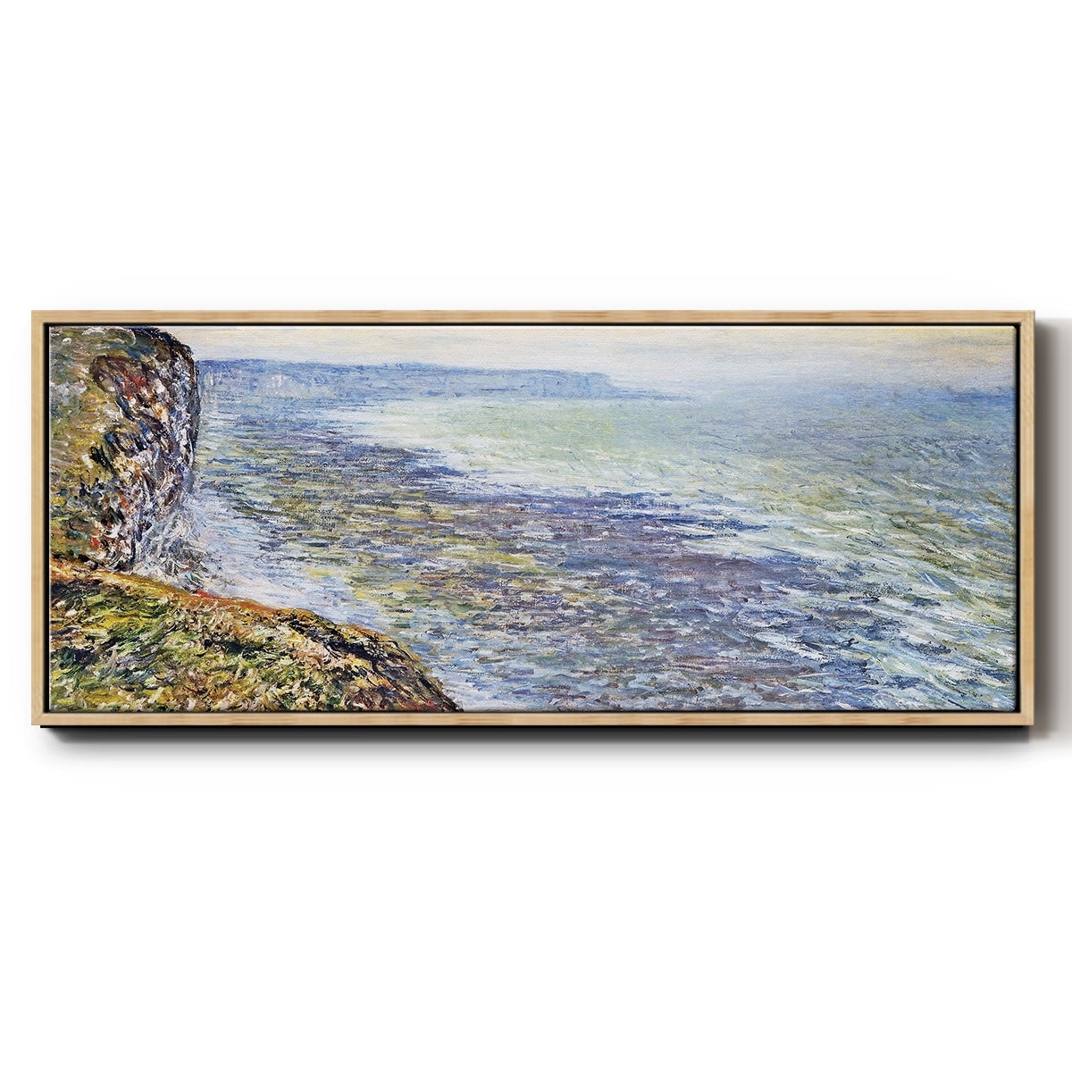 Seascape Near Fecamp, 1881 - Floater Framed Canvas Print