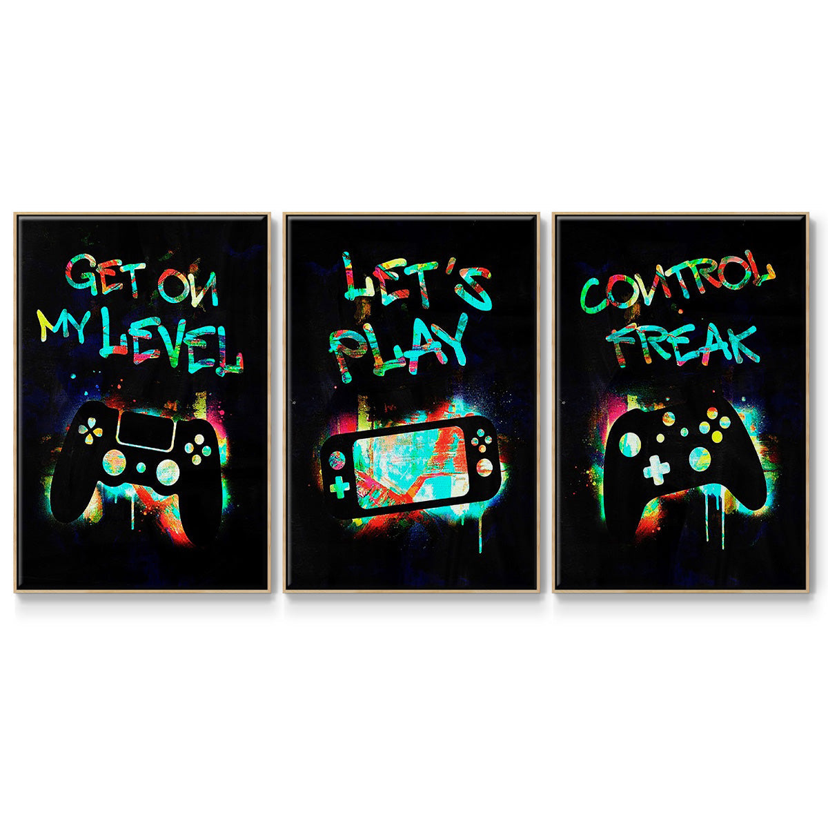 Gamer Tag I - Floater Framed Canvas Set