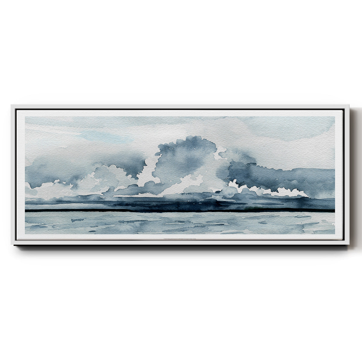 Passing Rain Storm II - Floater Framed Canvas Print
