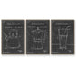 Morning Routine I - Floater Framed Canvas Set