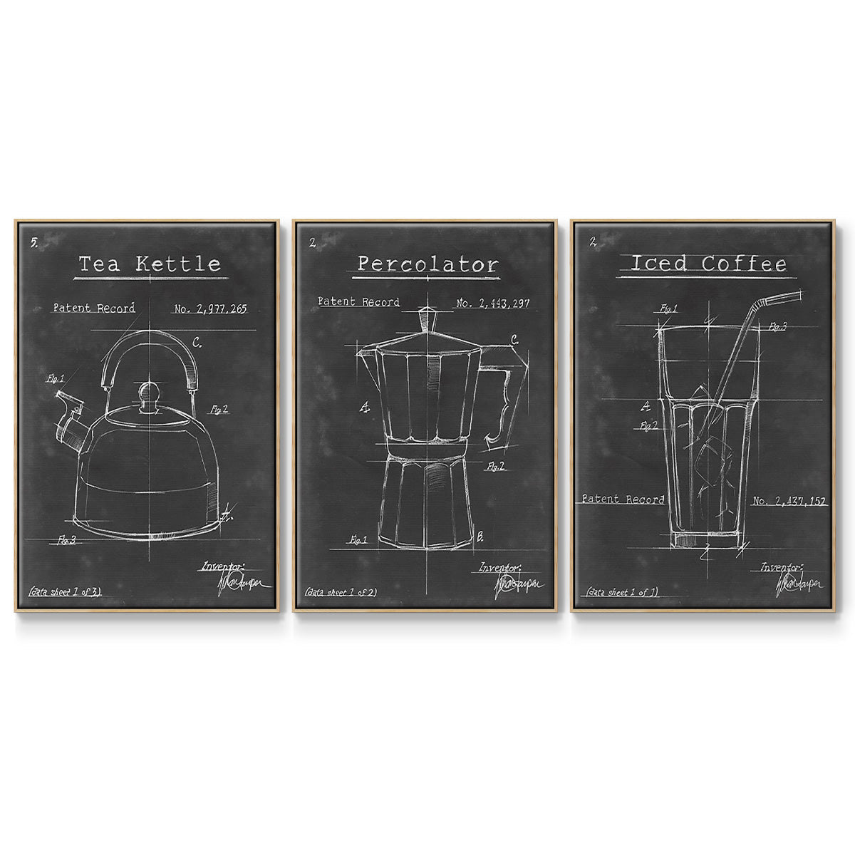 Morning Routine I - Floater Framed Canvas Set