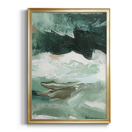 Crashing I - Modern Framed Canvas Print