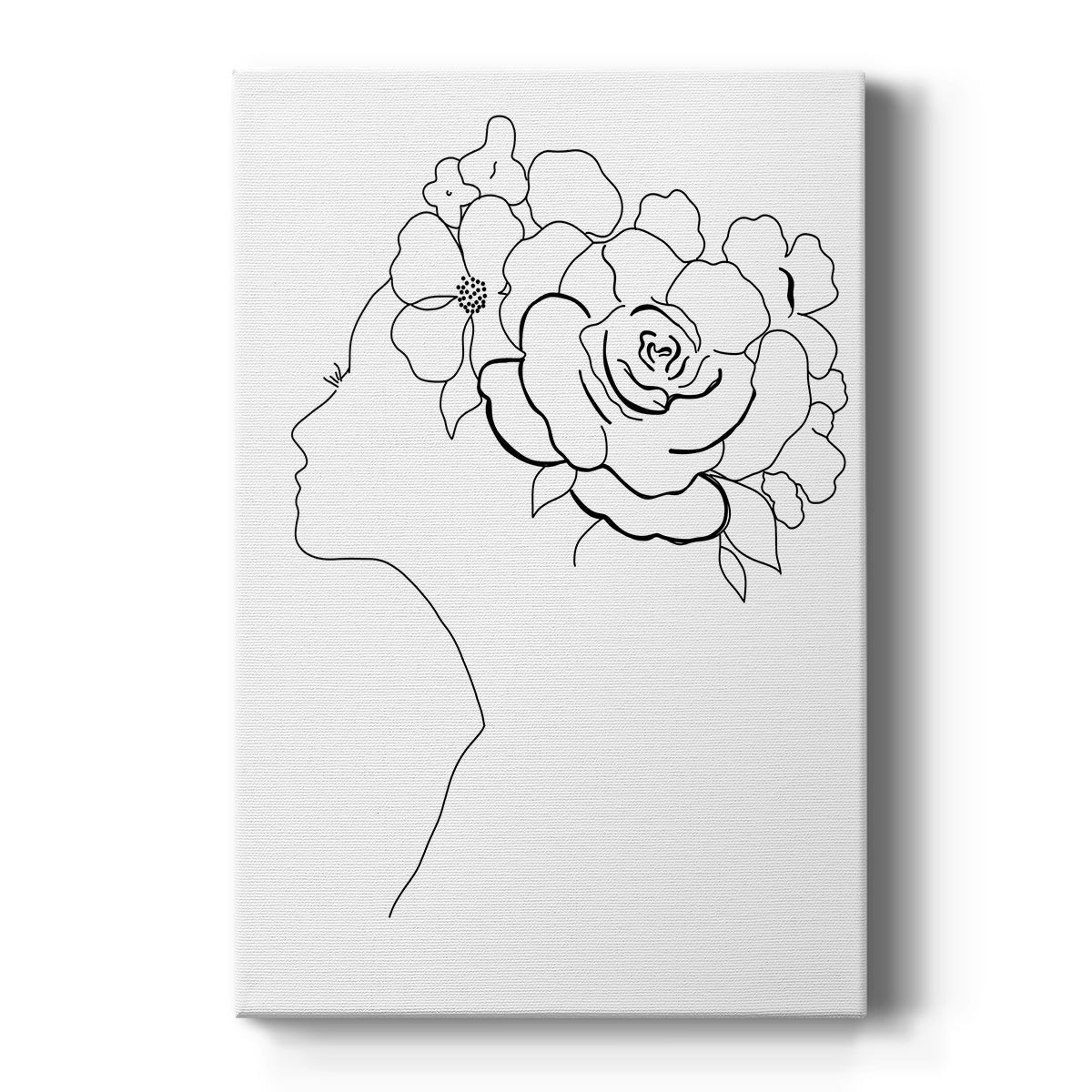 Fashion Floral Sketch II - Canvas Art Print