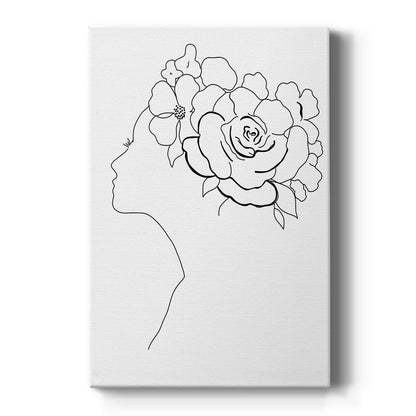 Fashion Floral Sketch II - Canvas Art Print
