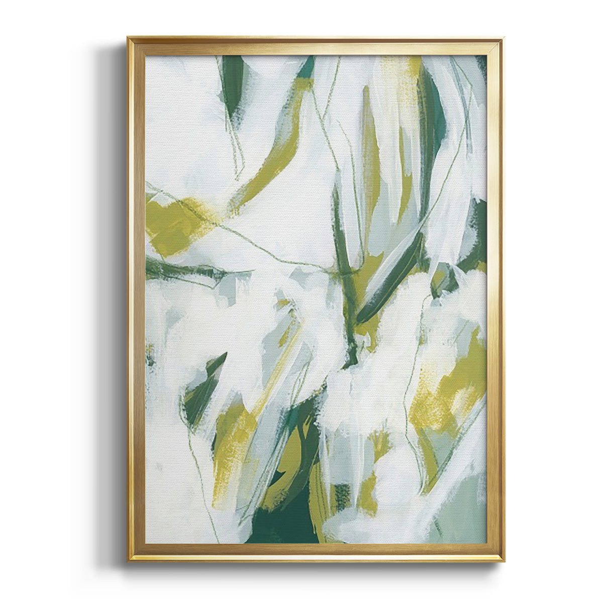 Emerald Ice I - Modern Framed Canvas Print