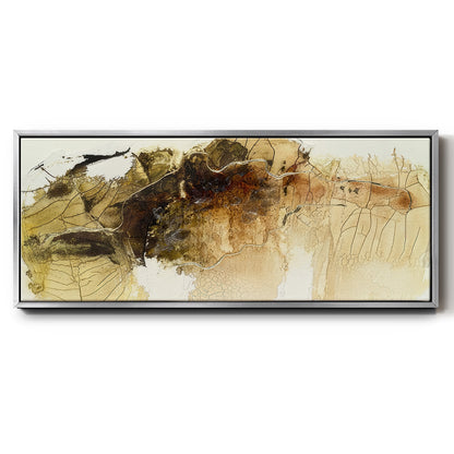 Dance of Gold I - Floater Framed Canvas Print