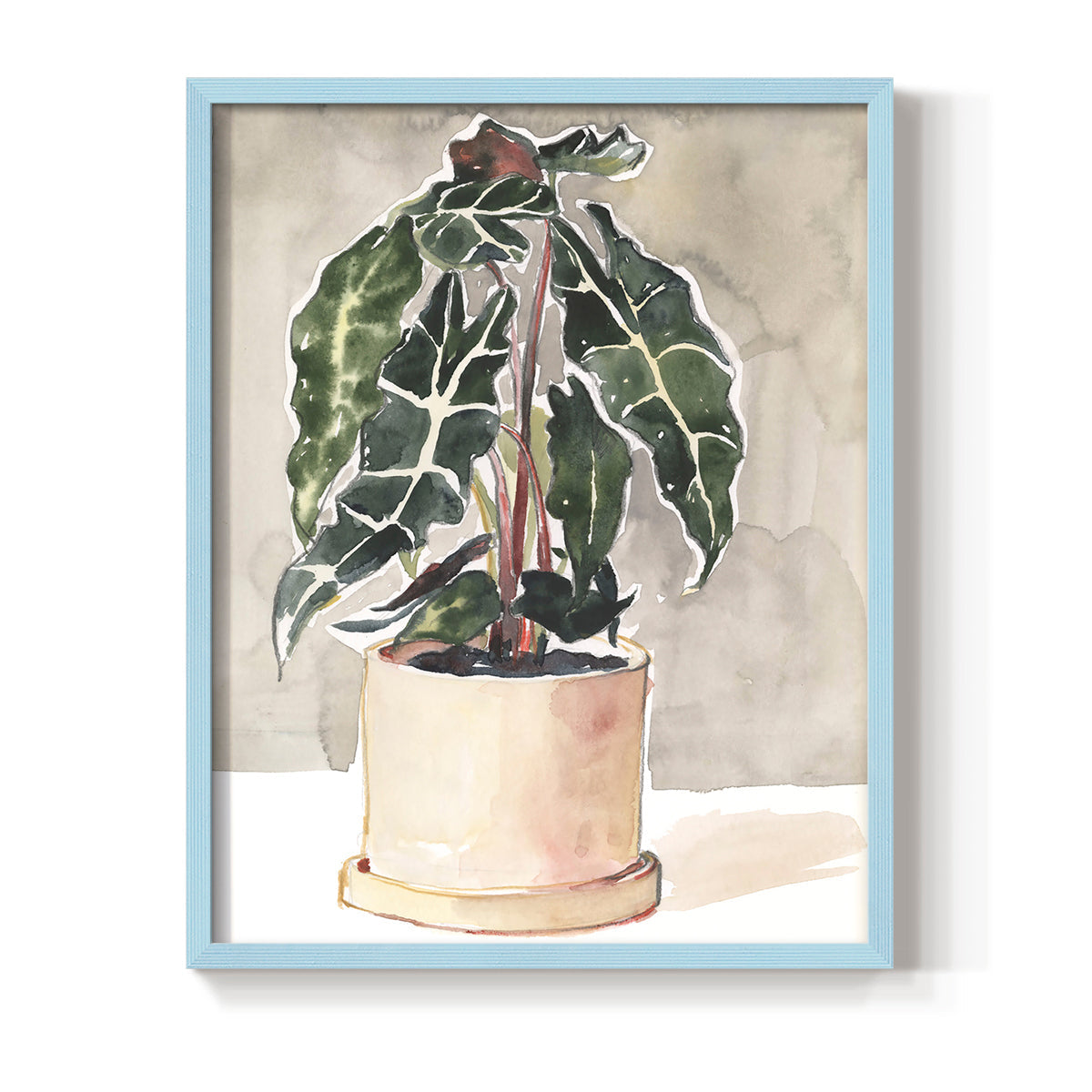 Potted Houseplant I - Restickable Framed Art Print