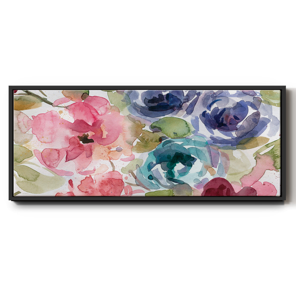 Garden Palette II - Floater Framed Canvas Print