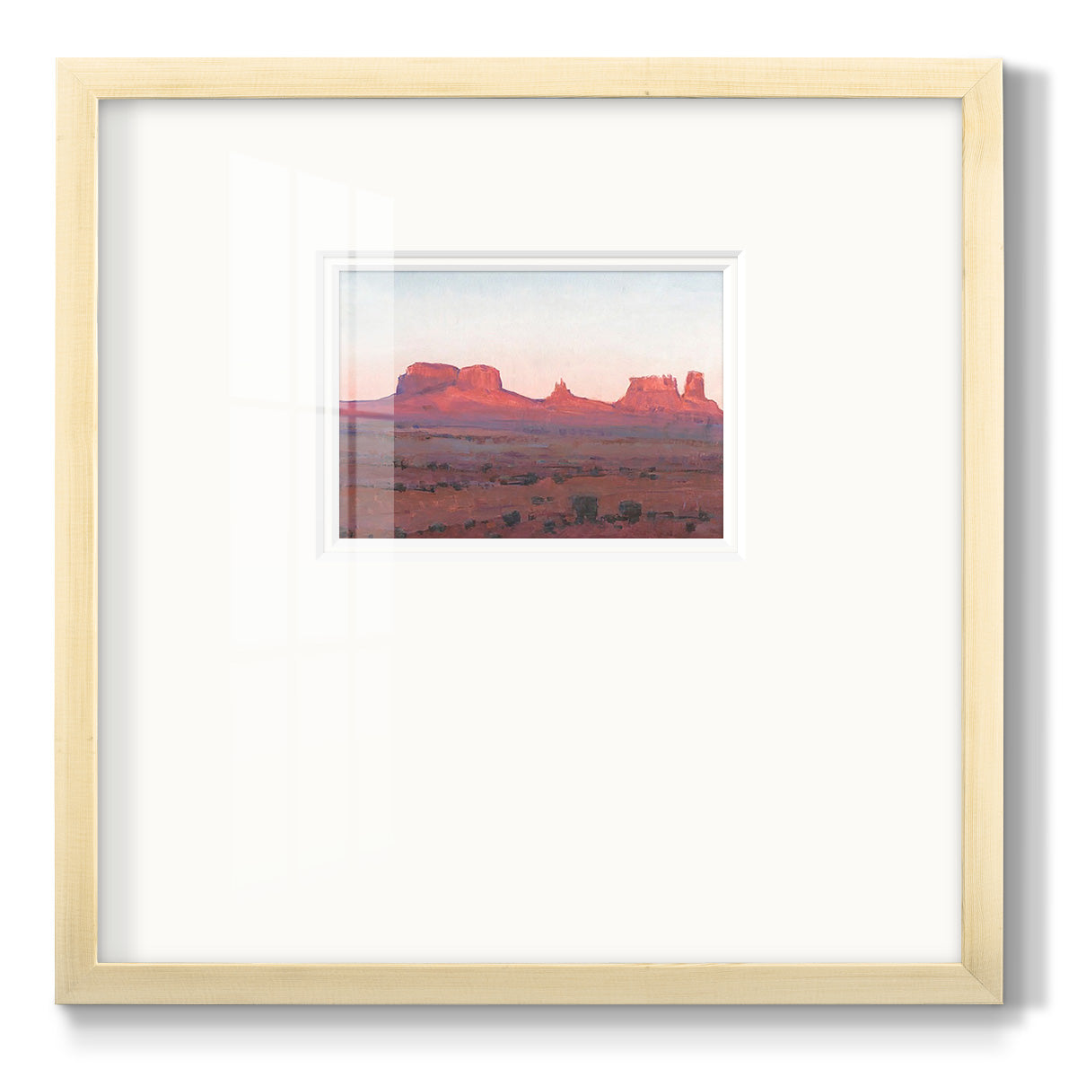 Red Rocks at Dusk II - Double Matboard Framed Print