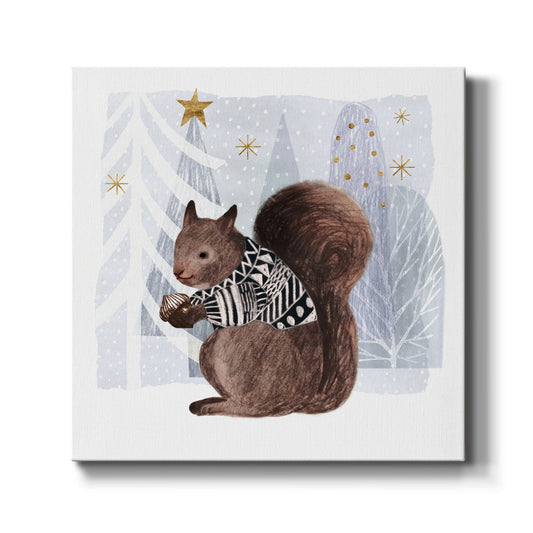 Cozy Woodland Animal II-Premium Gallery Wrapped Canvas - Ready to Hang