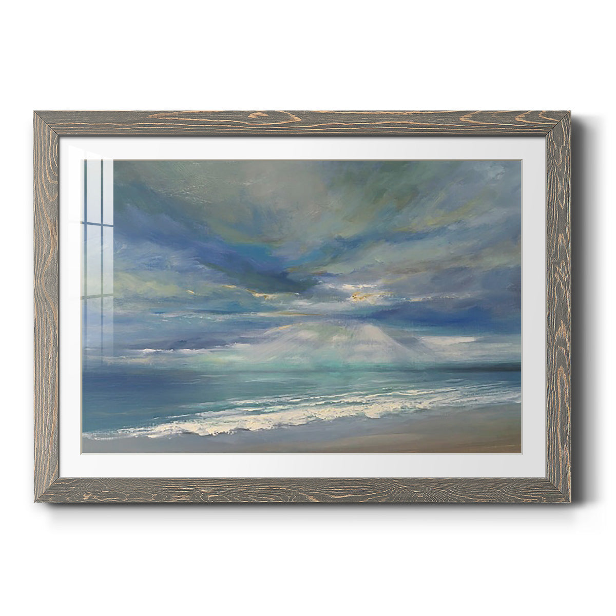 God Rays - Barnwood Framed Art Print
