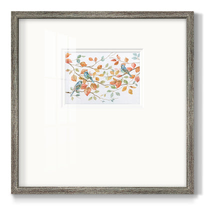 Bird Trio - Double Matboard Framed Print