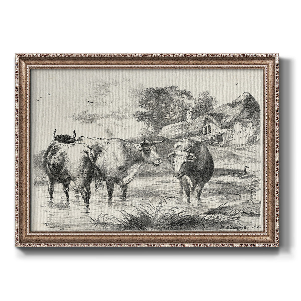 Rural Charms I Premium Framed Canvas- Ready to Hang