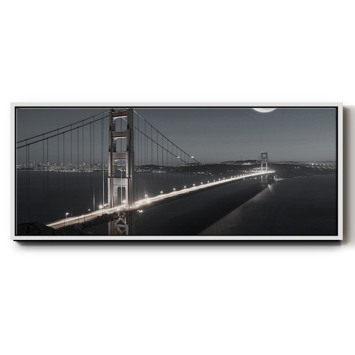 Moonrise - Floater Framed Canvas Print
