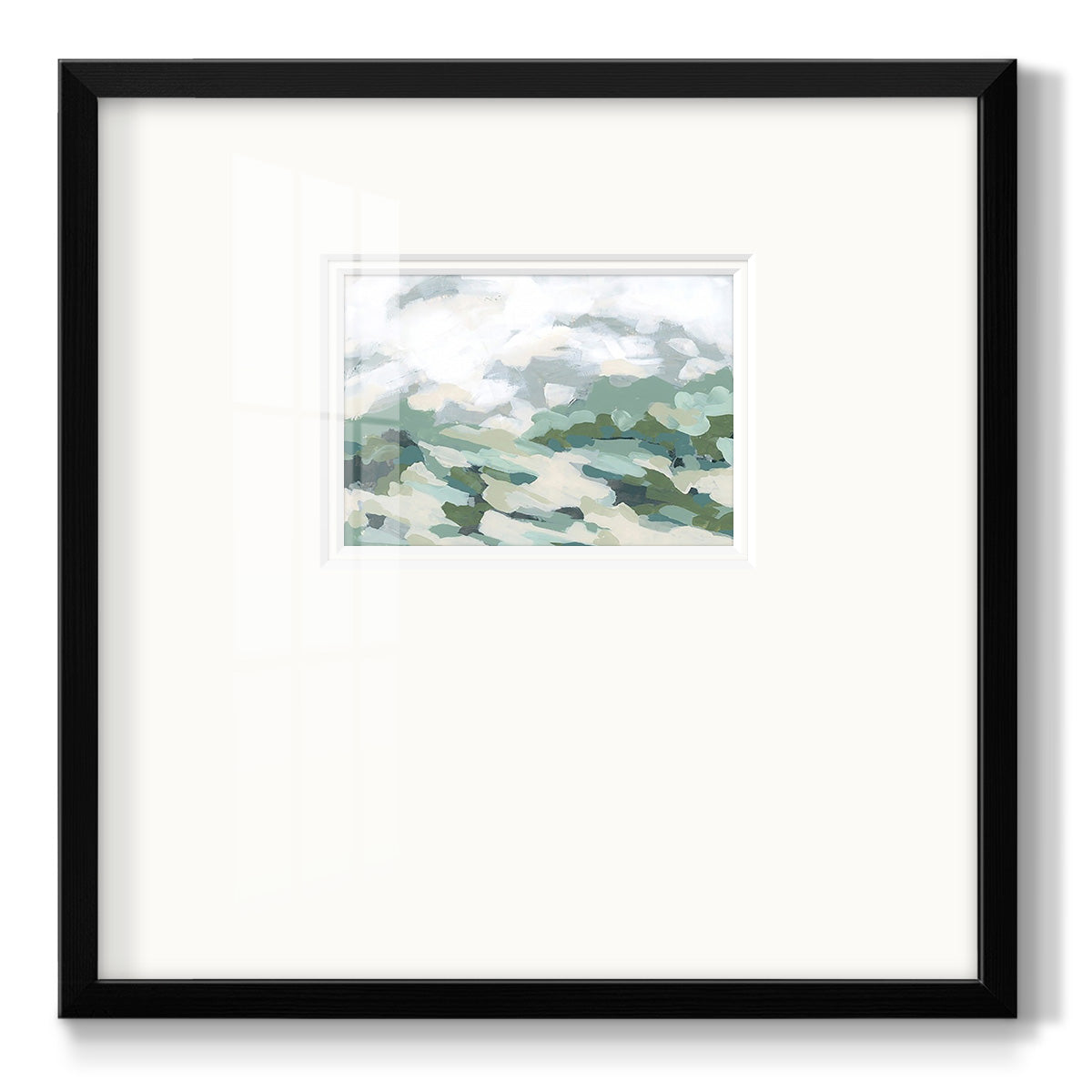 Verdant Hillside I Premium Framed Print Double Matboard