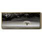 Solitary Tree - Floater Framed Canvas Print