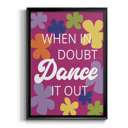 Dance It Out - Modern Framed Canvas Print