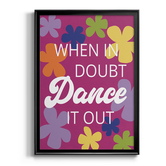 Dance It Out - Modern Framed Canvas Print