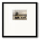 Ridge Grazing - Double Matboard Framed Print