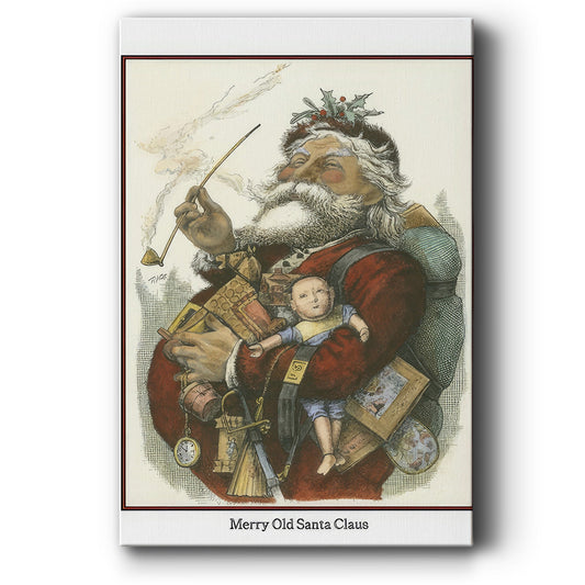 Merry Santa - Canvas Art Print