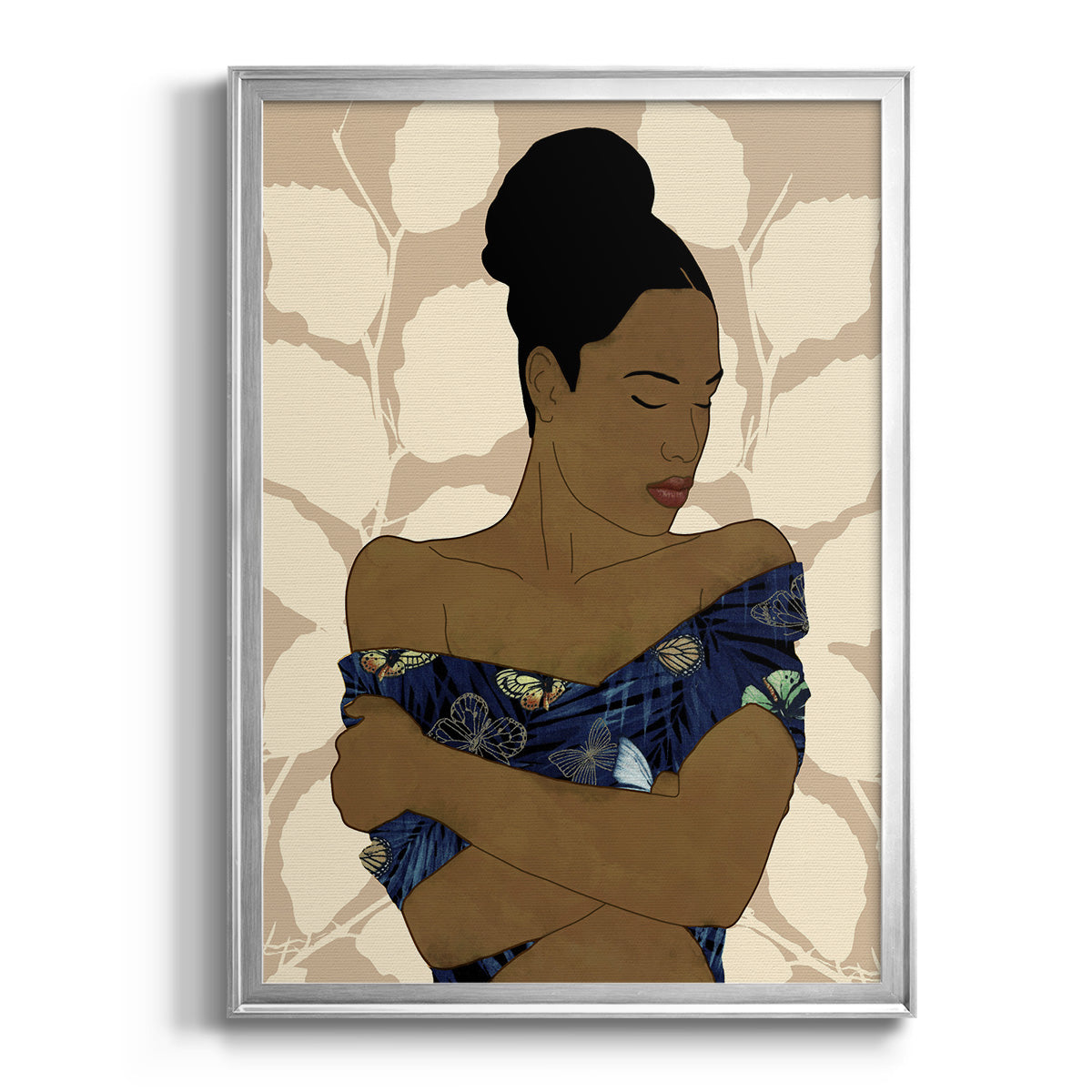 Ethnic Beauty II - Modern Framed Canvas Print