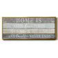 Home Is Where - Floater Framed Canvas Print